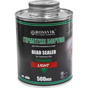 Герметик бортов шин, 1 кг Light, (банка с кистью) ROSSVIK (РФ)